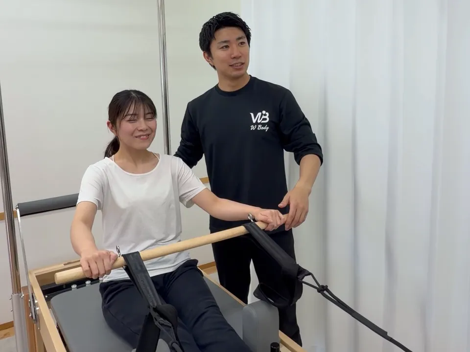 マシンピラティスの体験の様子